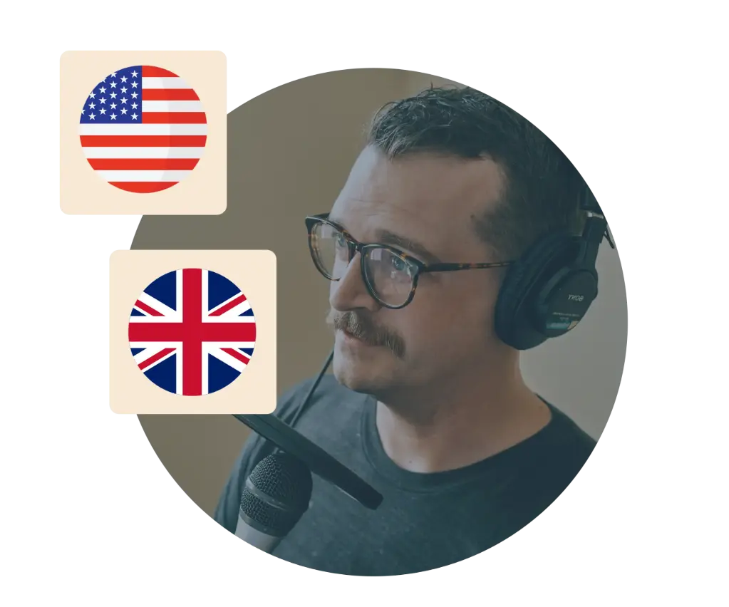 Voice over (Engels, menselijk) per minuut (Normaal (1 week))